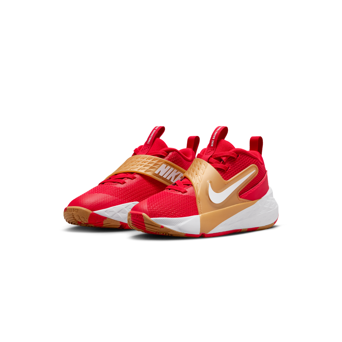 Nike Team Hustle D 12 University Red Metallic Gold (PS)
