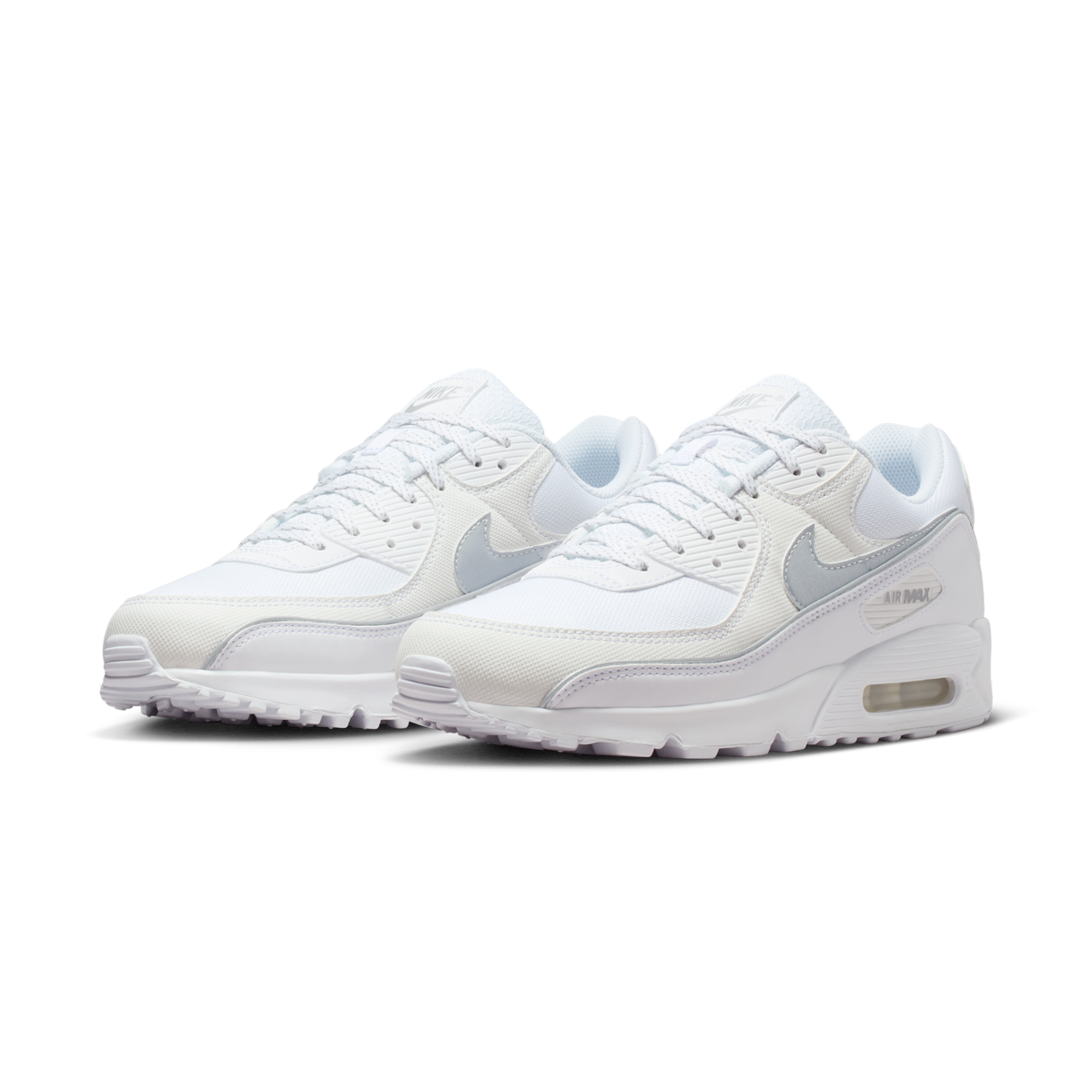 Nike Air Max 90 Premium White Metallic Silver Reflective