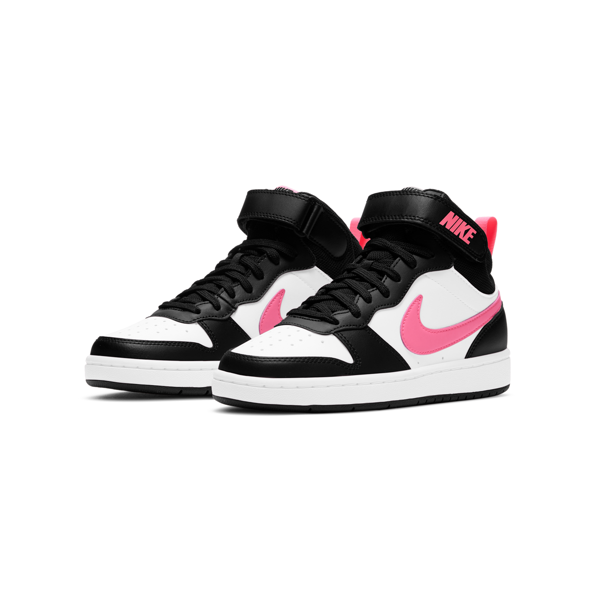 Nike Court Borough Mid 2 Black White Sunset Pulse (GS) | CD7782-005