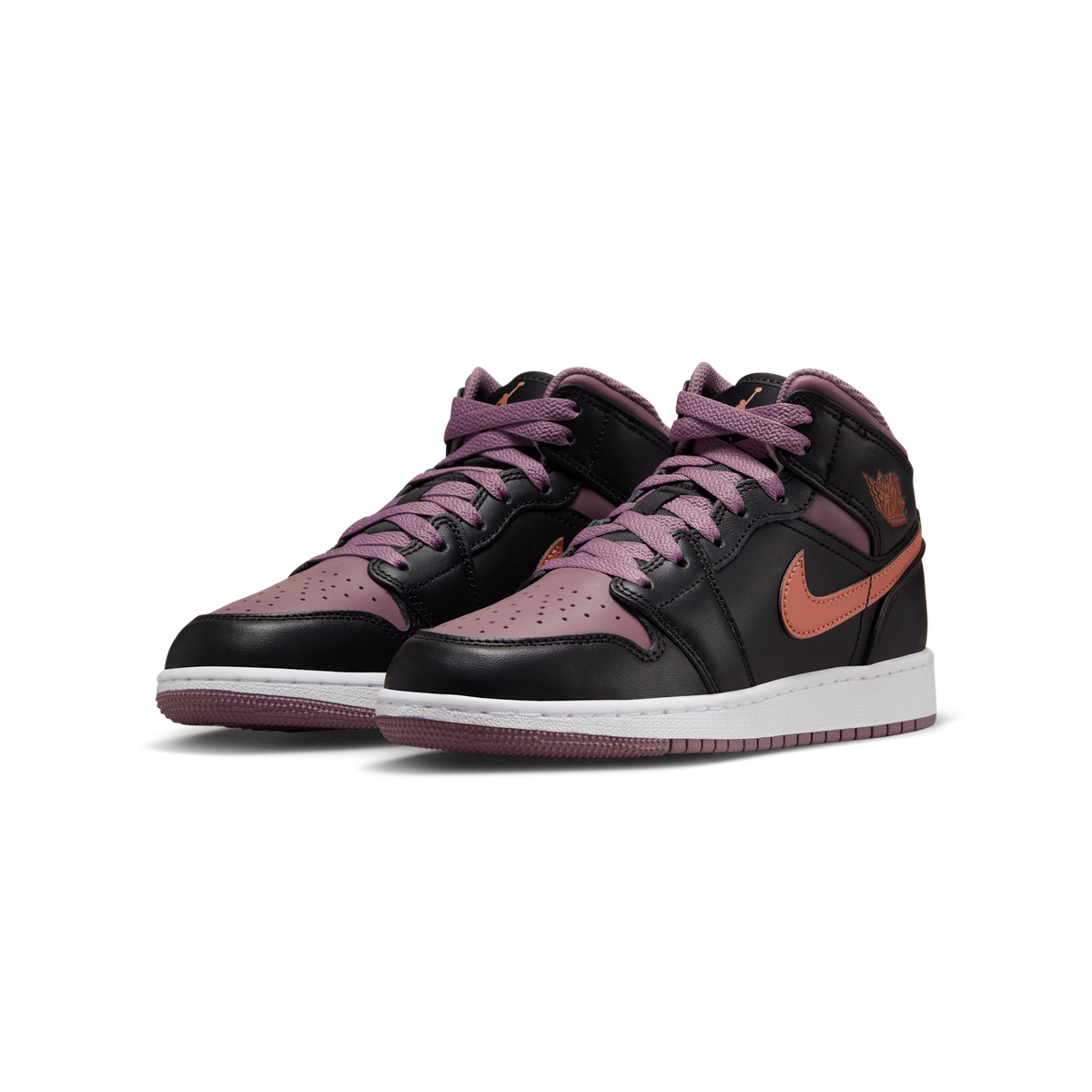 Jordan 1 Mid SE Black Sky J Mauve White Sky J Orange (GS)