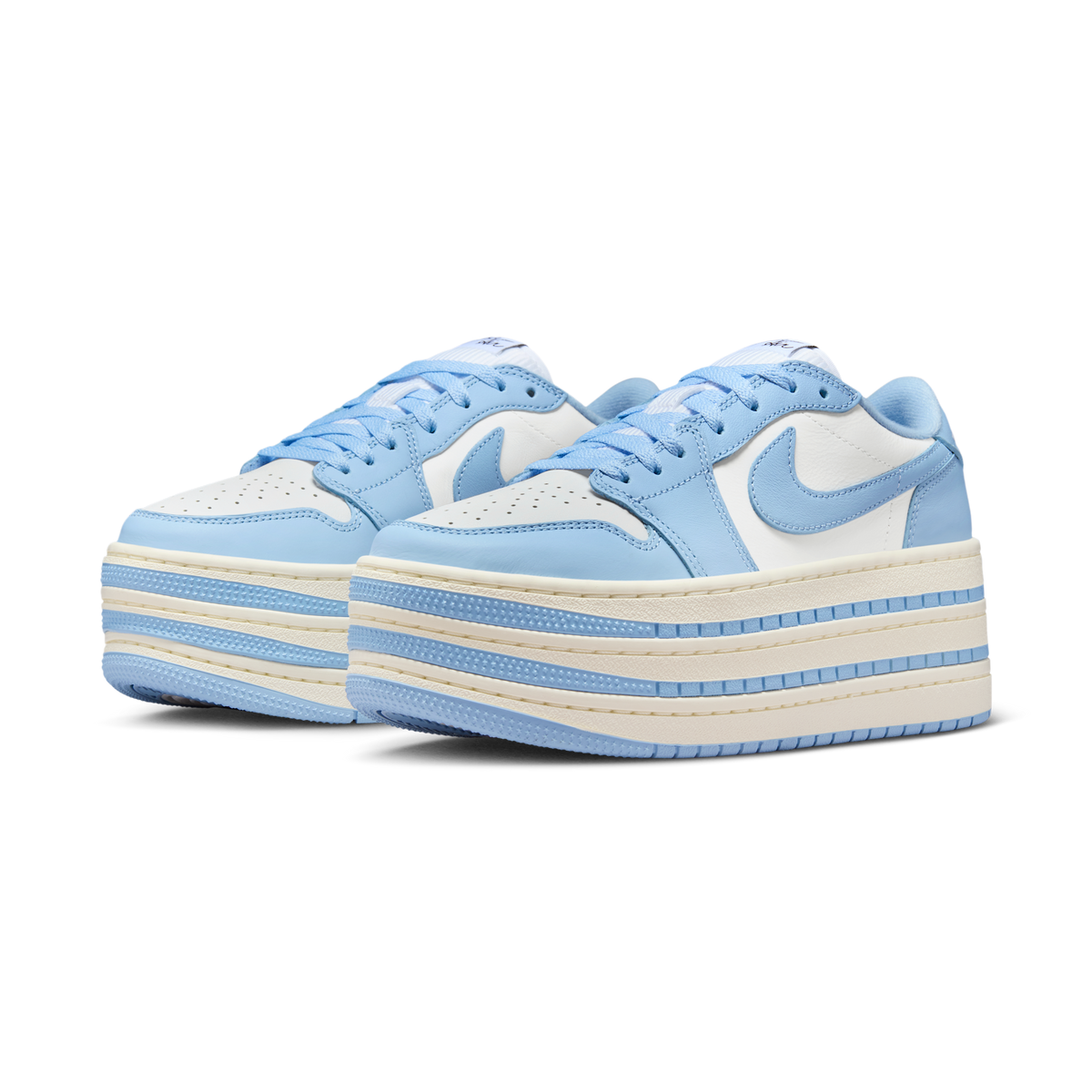Jordan 1 Low Triple Stack Psychic Blue White (Women's)