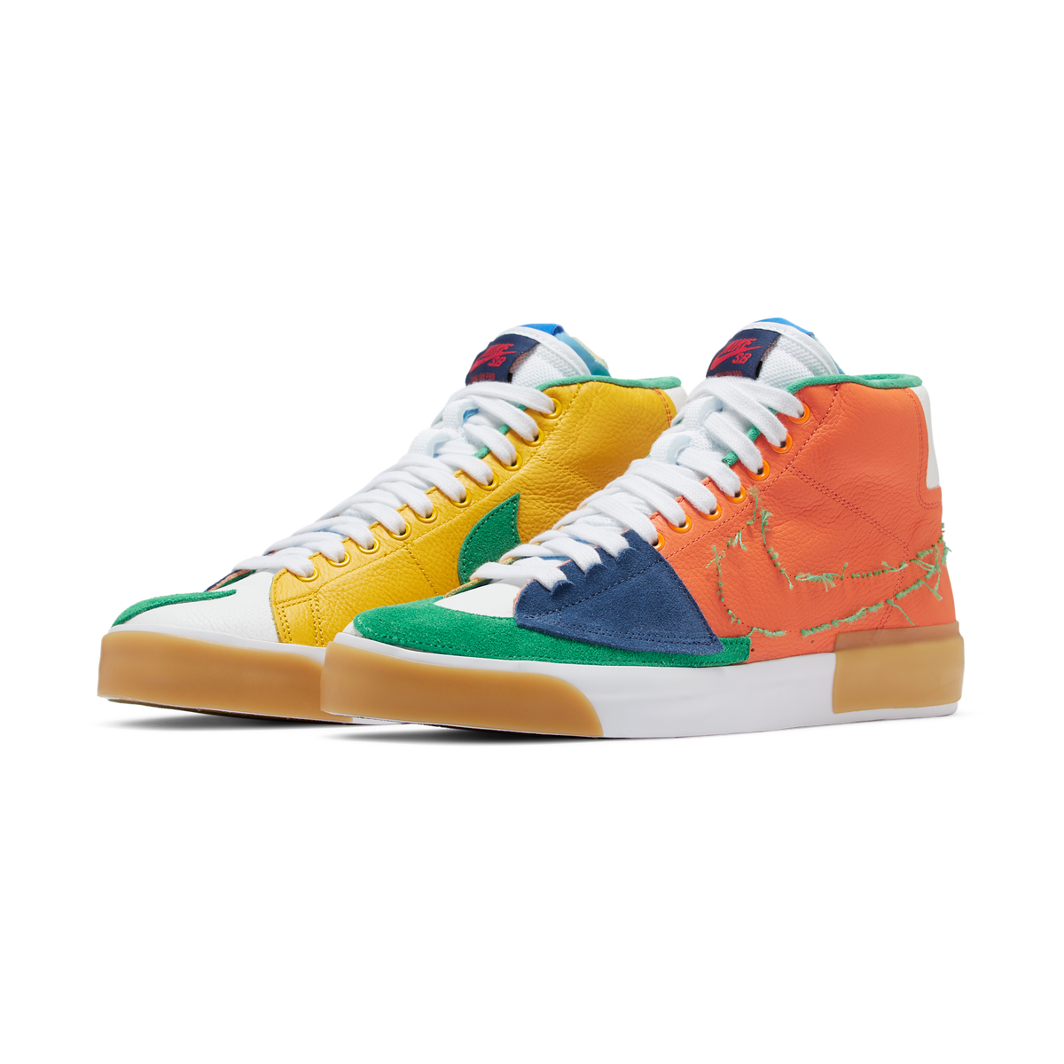 Nike SB Zoom Blazer Mid Edge Safety Orange University Gold | DA2189-800