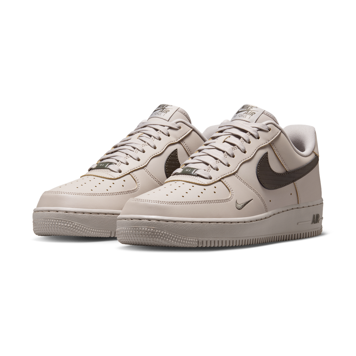 Nike Air Force 1 Low '07 Carbon Fiber Swoosh College Grey Newsprint