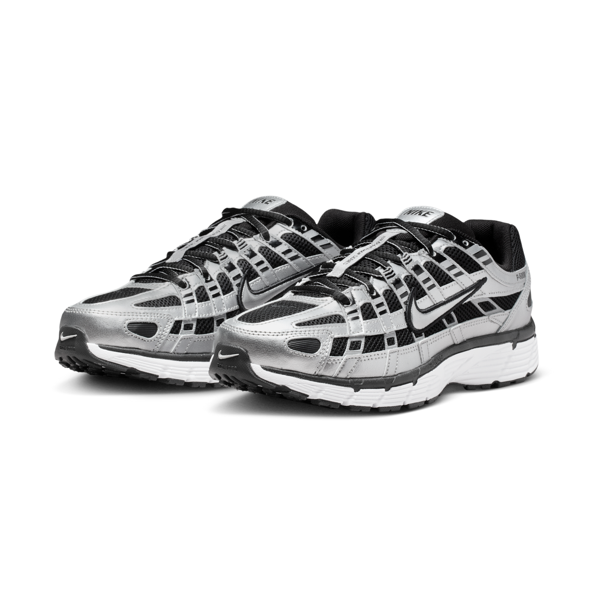 Nike P-6000 Metallic Silver Black White (Women's)