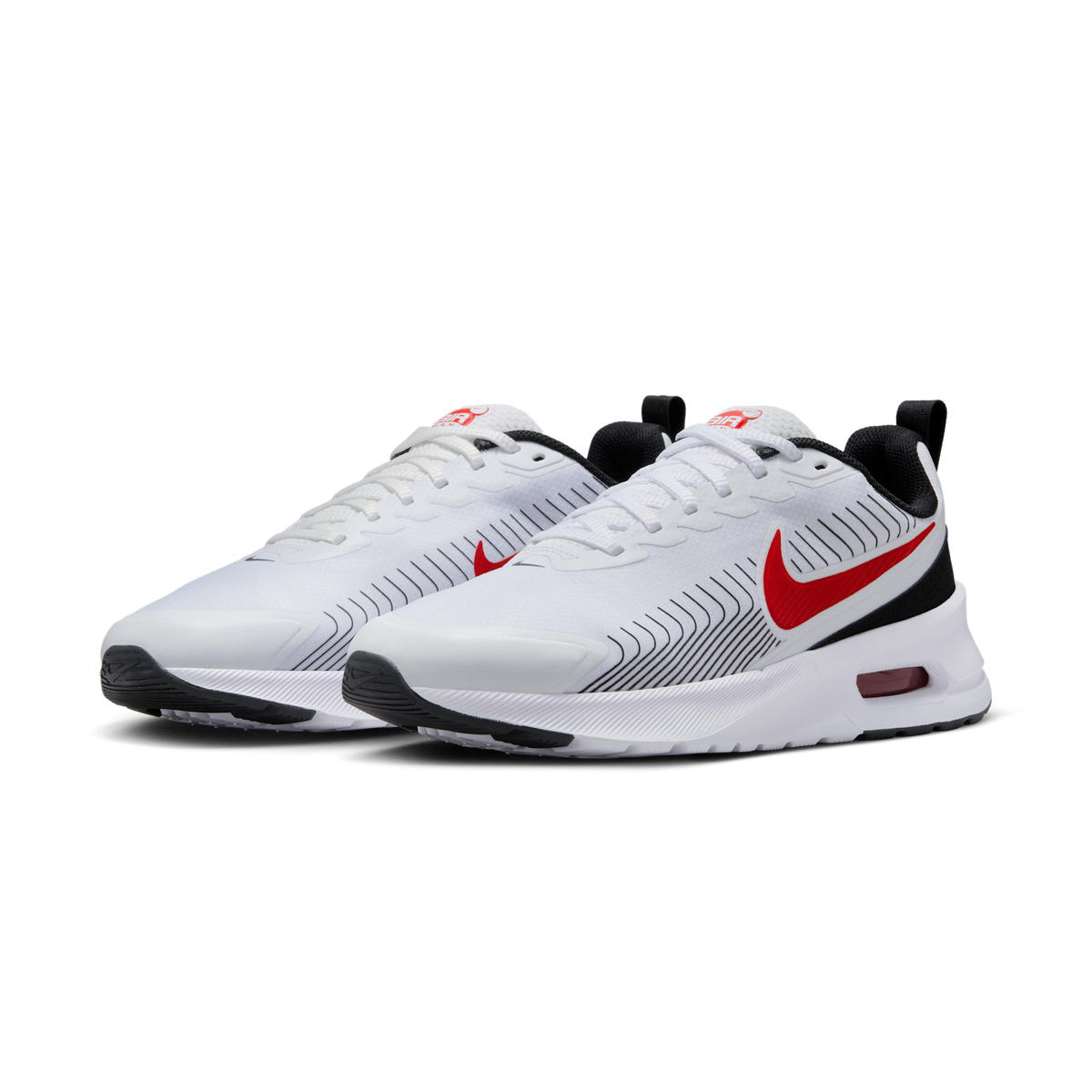Nike Air Max Nuaxis White Black University Red | FD4329-104