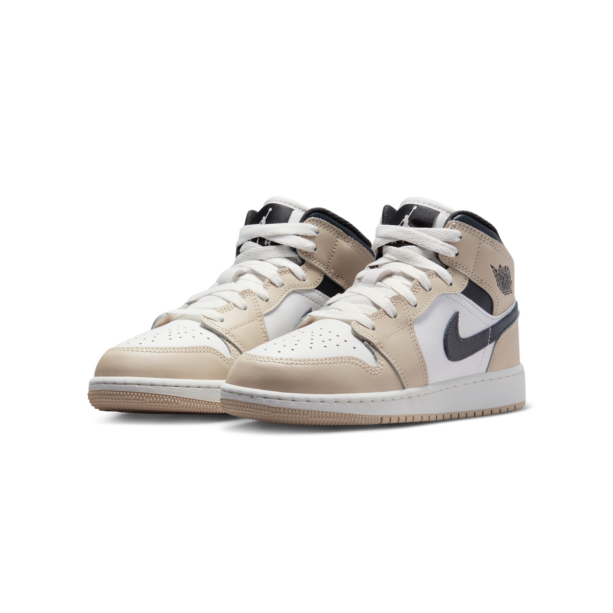 Jordan 1 Mid White Off Noir Rattan (GS)