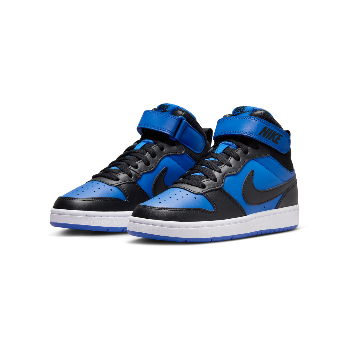 Nike Court Borough Mid 2 Game Royal White Black (GS)