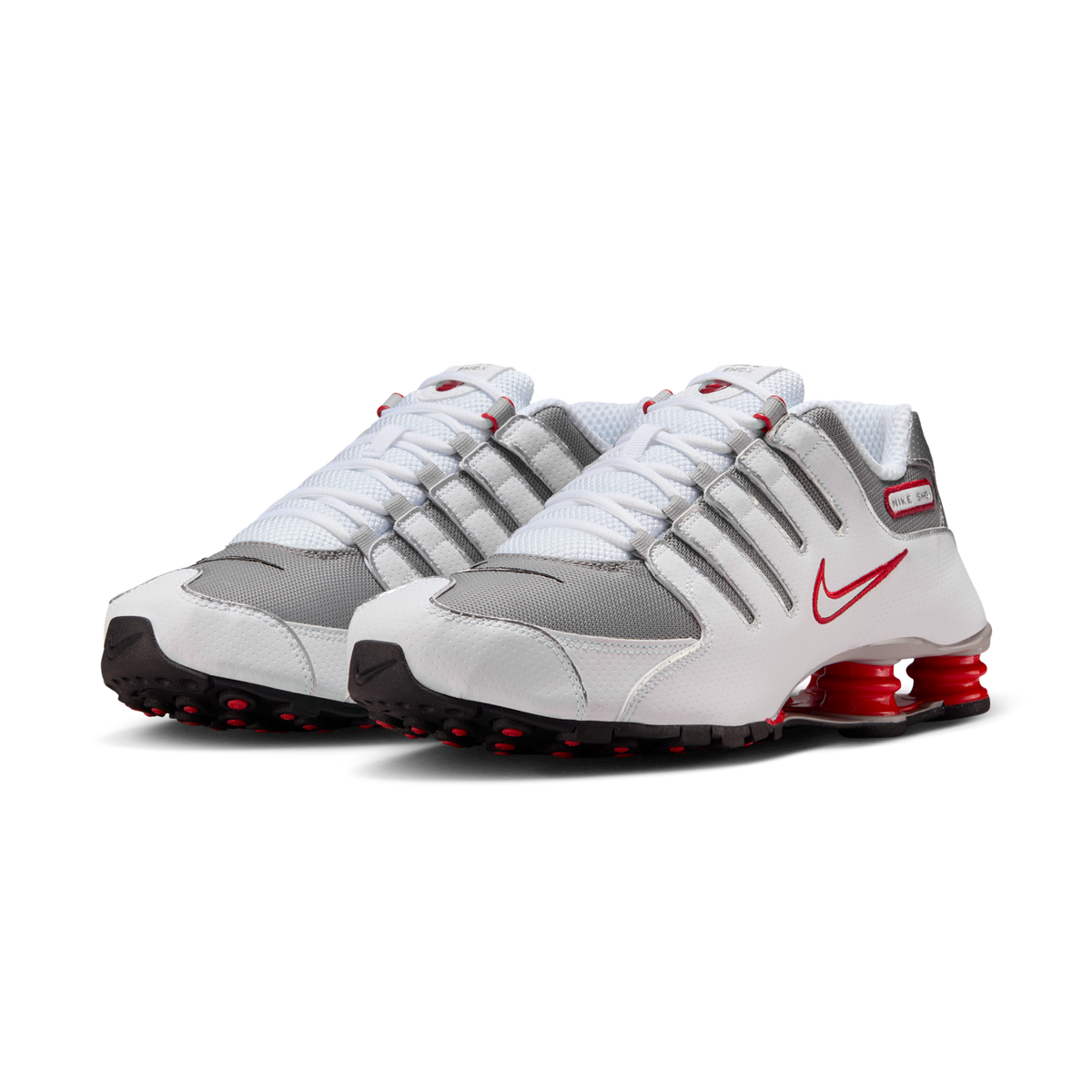 Nike Shox NZ White Red Metallic Silver | 378341-104