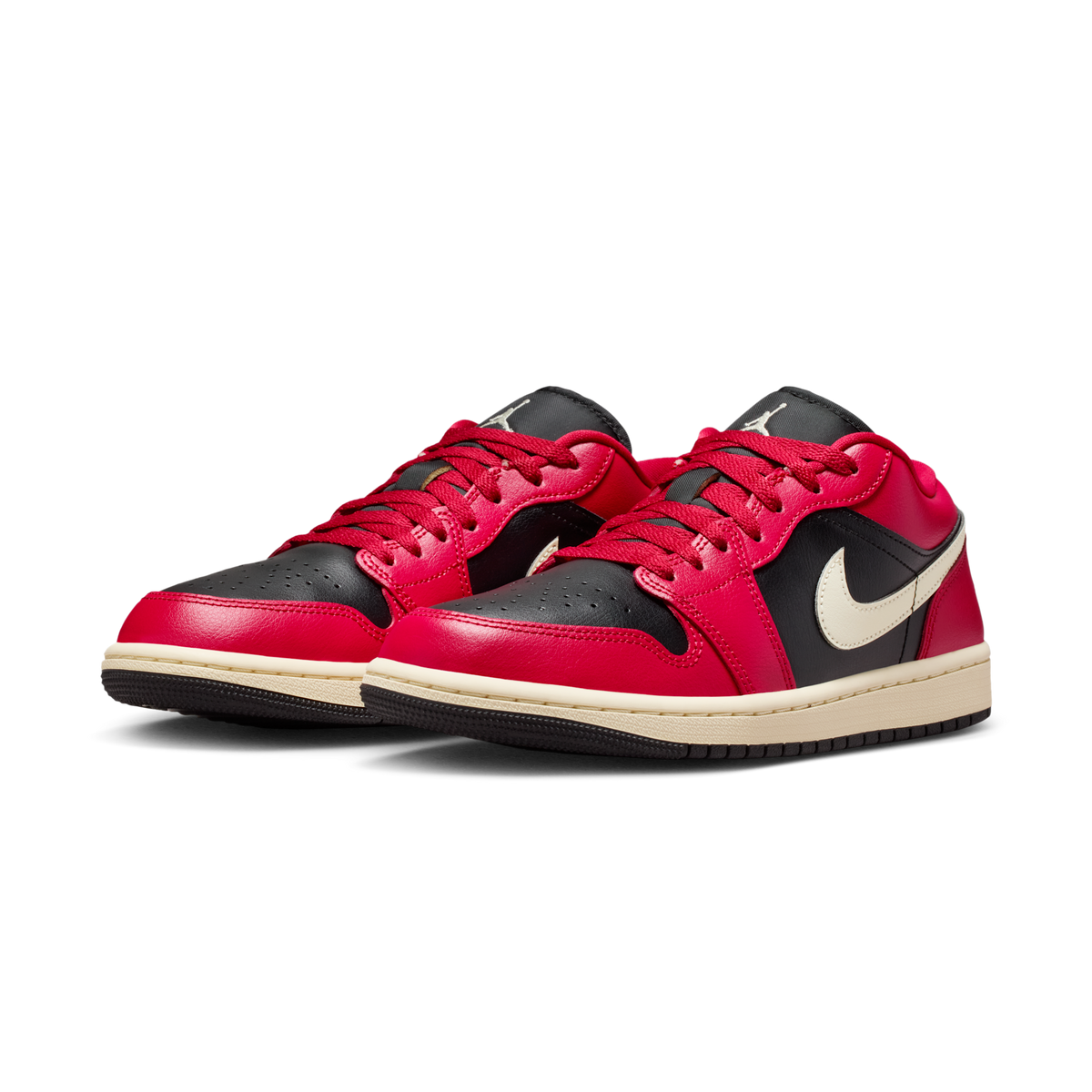 Jordan 1 Low Mystic Hibiscus Black (Women's)