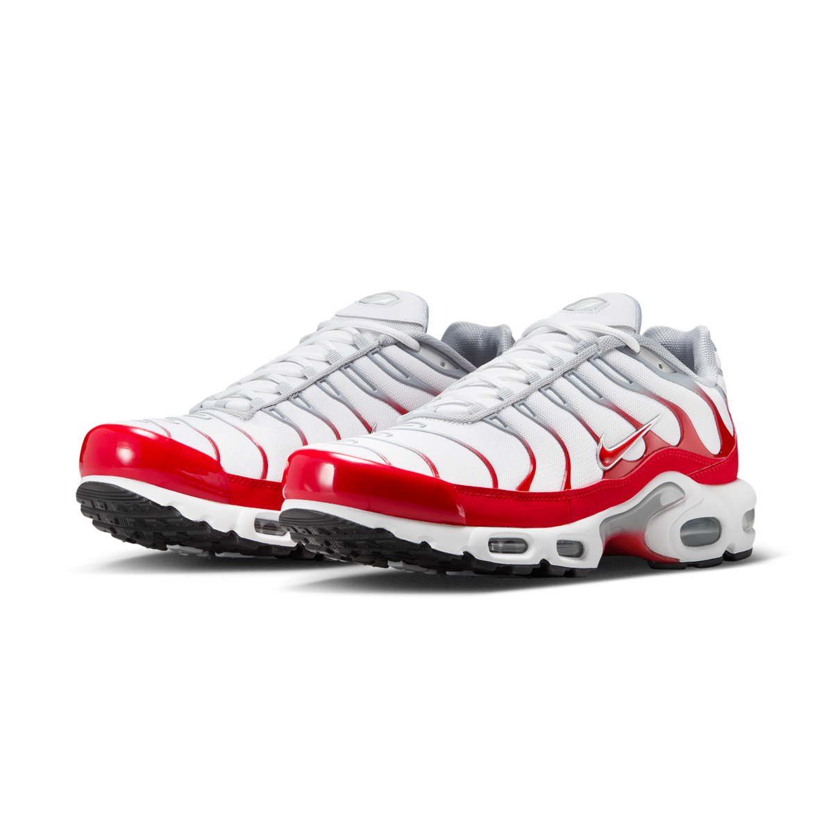 Nike Air Max Plus White University Red Wolf Grey