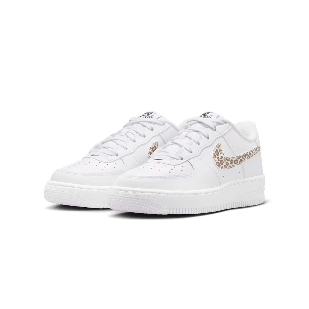 Nike Air Force 1 Low White Leopard Swoosh (GS)