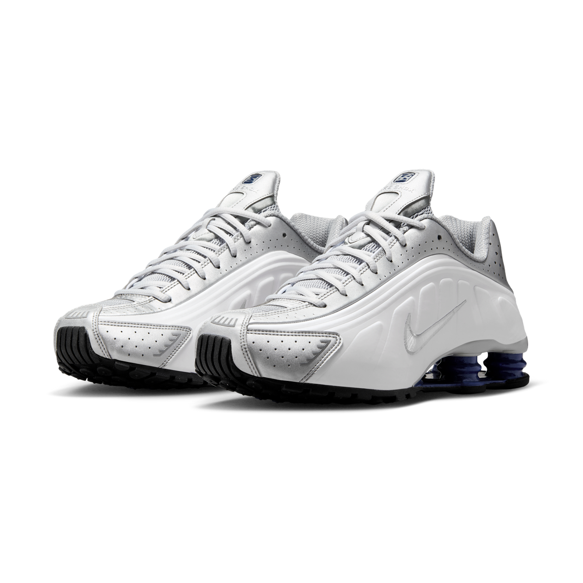 Nike Shox R4 Metallic Silver Deep Royal Blue | HQ1988-102