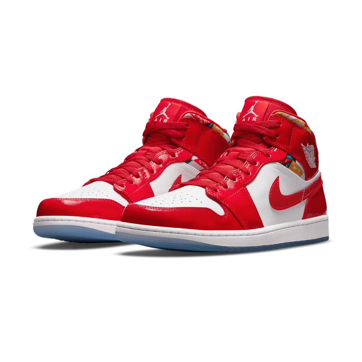 Jordan 1 Mid Barcelona Sweater Red Patent