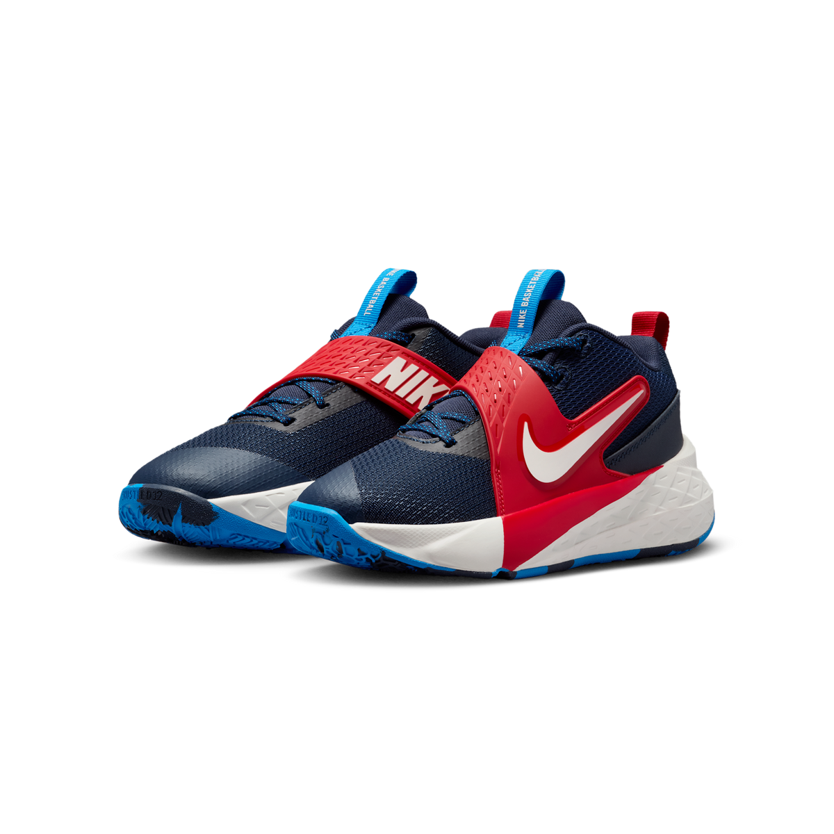Nike Team Hustle D 12 Team Navy University Red Sail (GS)