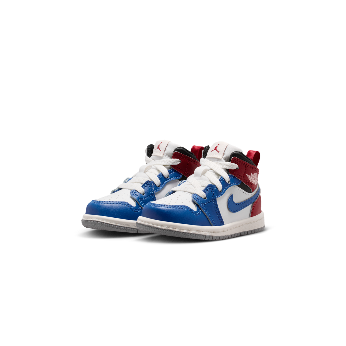 Jordan 1 Mid True Blue Varsity Red (TD)