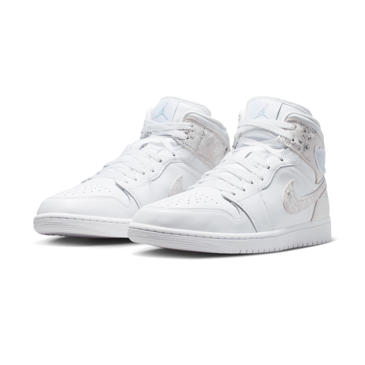 Jordan 1 Mid SE Distressed White Field Silver