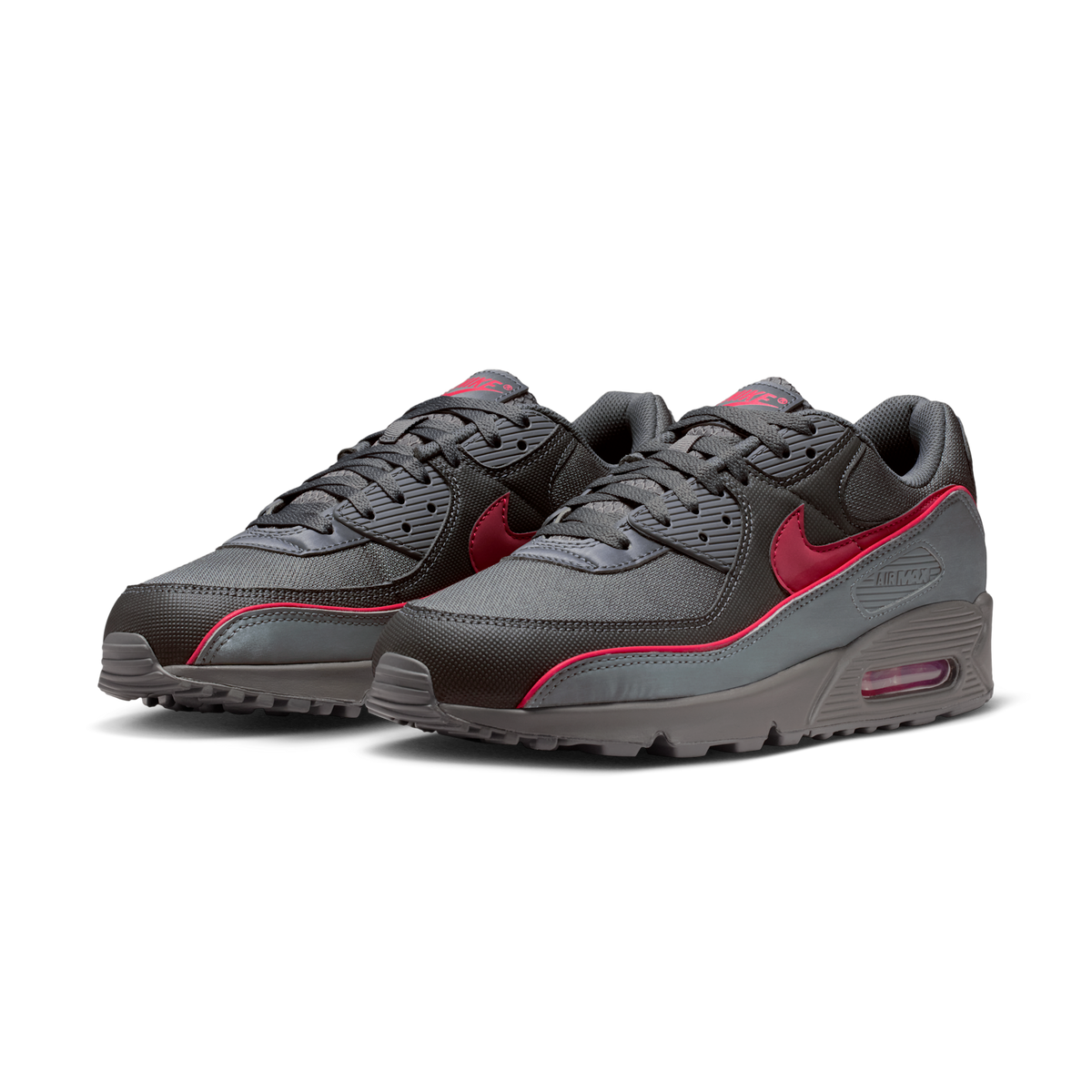 Nike Air Max 90 Premium Iron Grey University Red