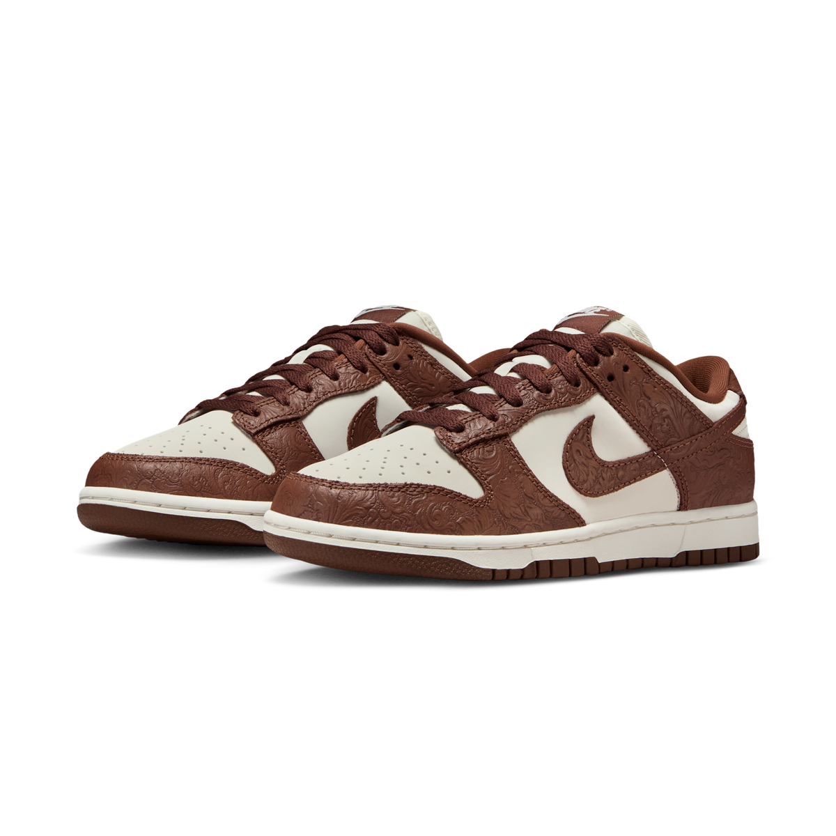 Nike Dunk Low Embossed Baroque Sail Fauna Brown (Women's) | IF3944-100