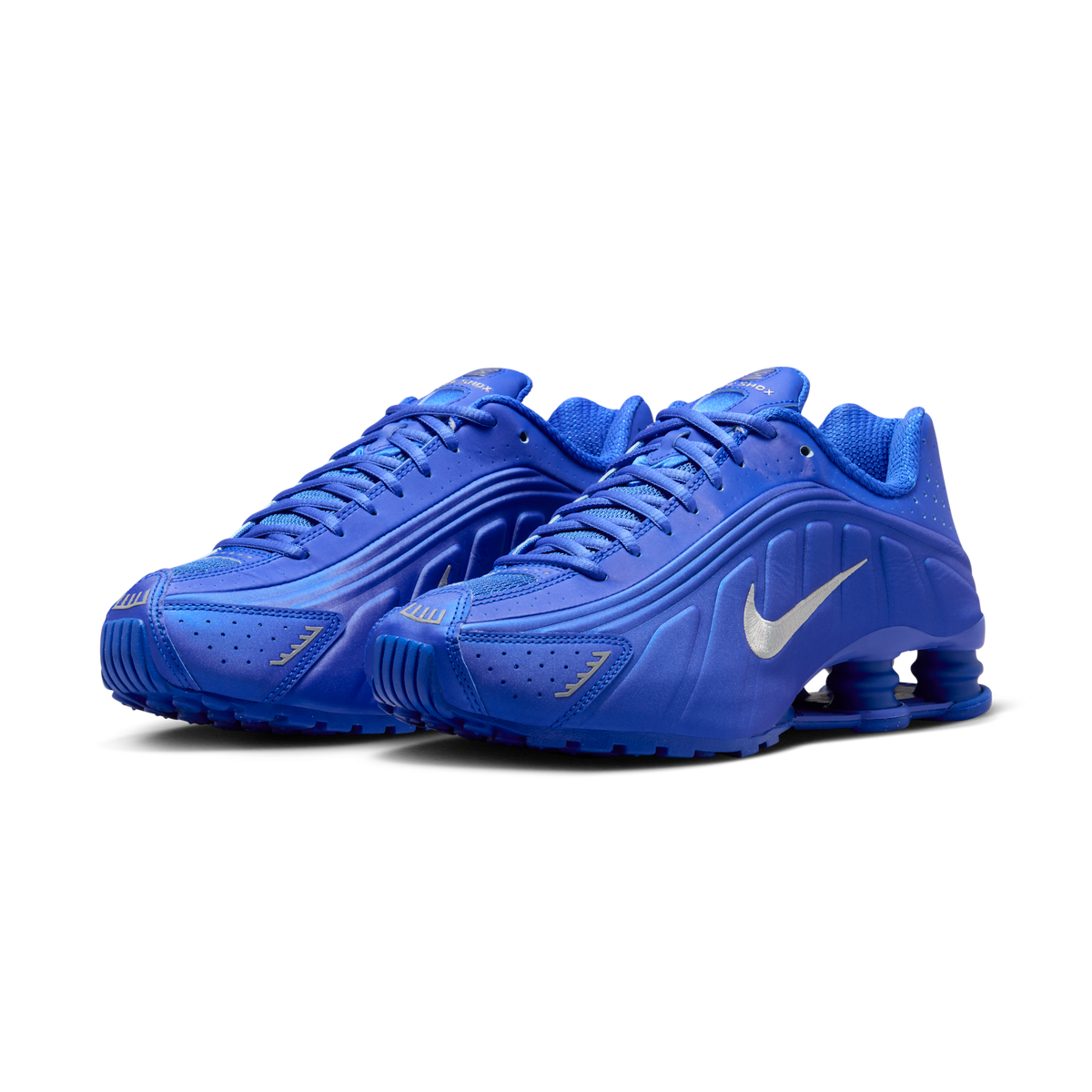 Nike Shox R4 Racer Blue Metallic Silver (Women's) | HJ7303-445