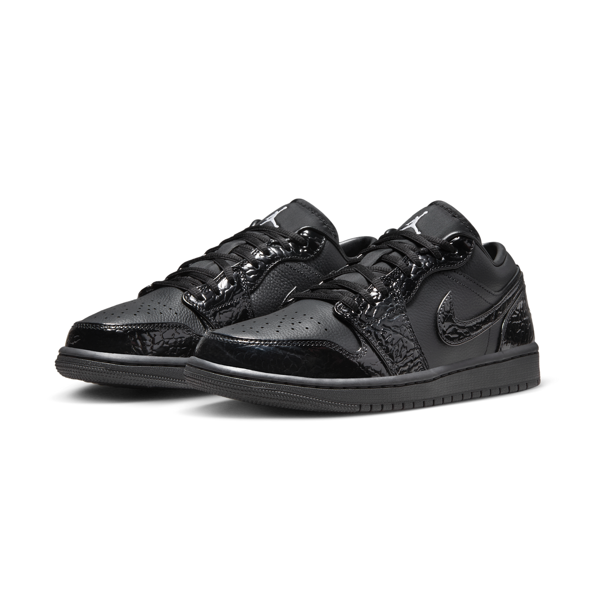 Jordan 1 Low SE Patent Elephant Black (Women's)