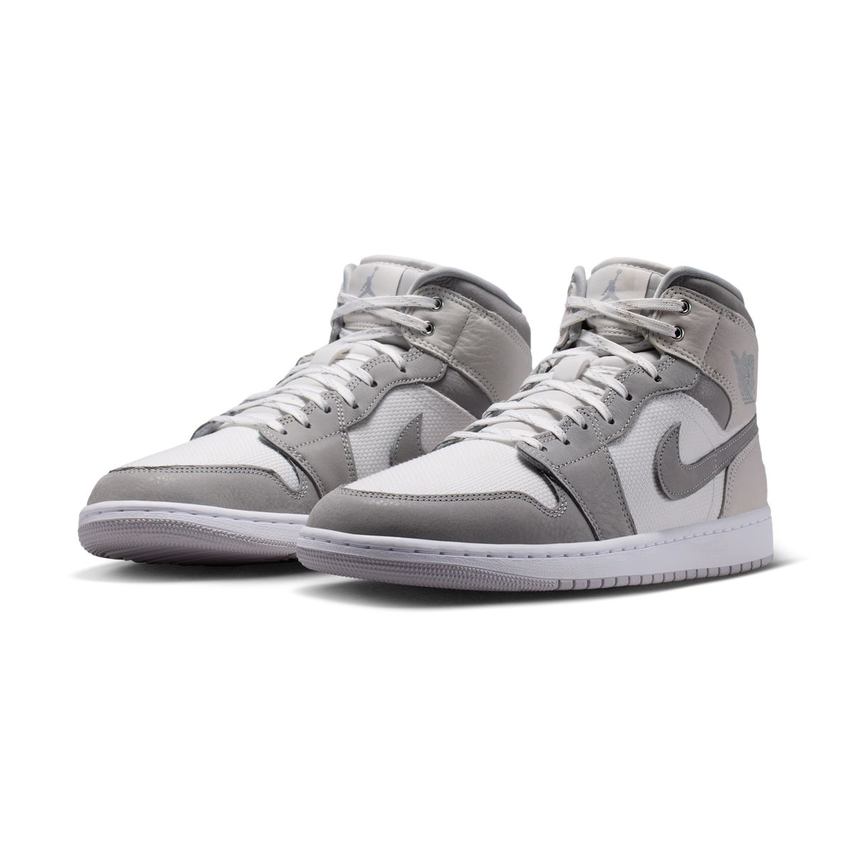 Jordan 1 Mid SE White Phantom Sail Light Smoke Grey
