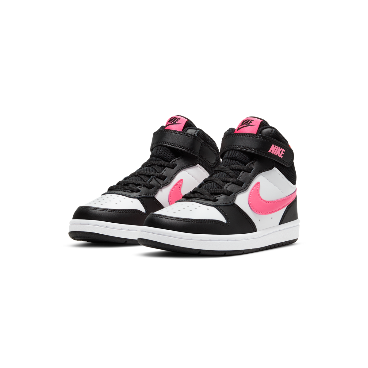 Nike Court Borough Mid 2 Black White Sunset Pulse (PS)