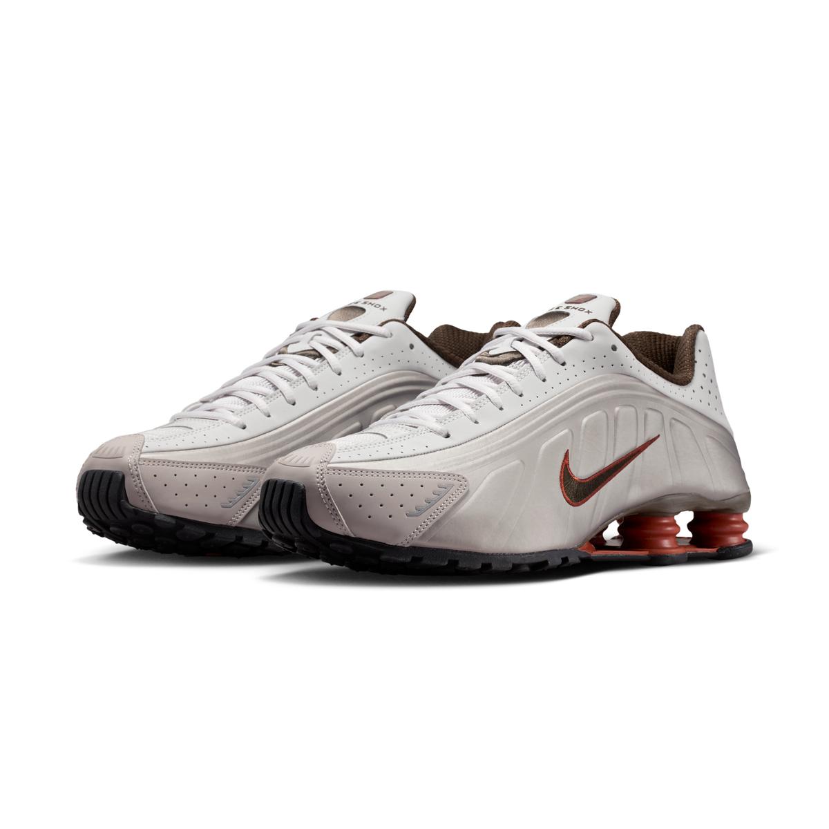 Nike Shox R4 Grey Dark Hazel Dusty Peach