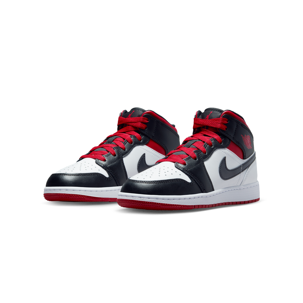 Jordan 1 Mid Gym Red Black Toe (GS)