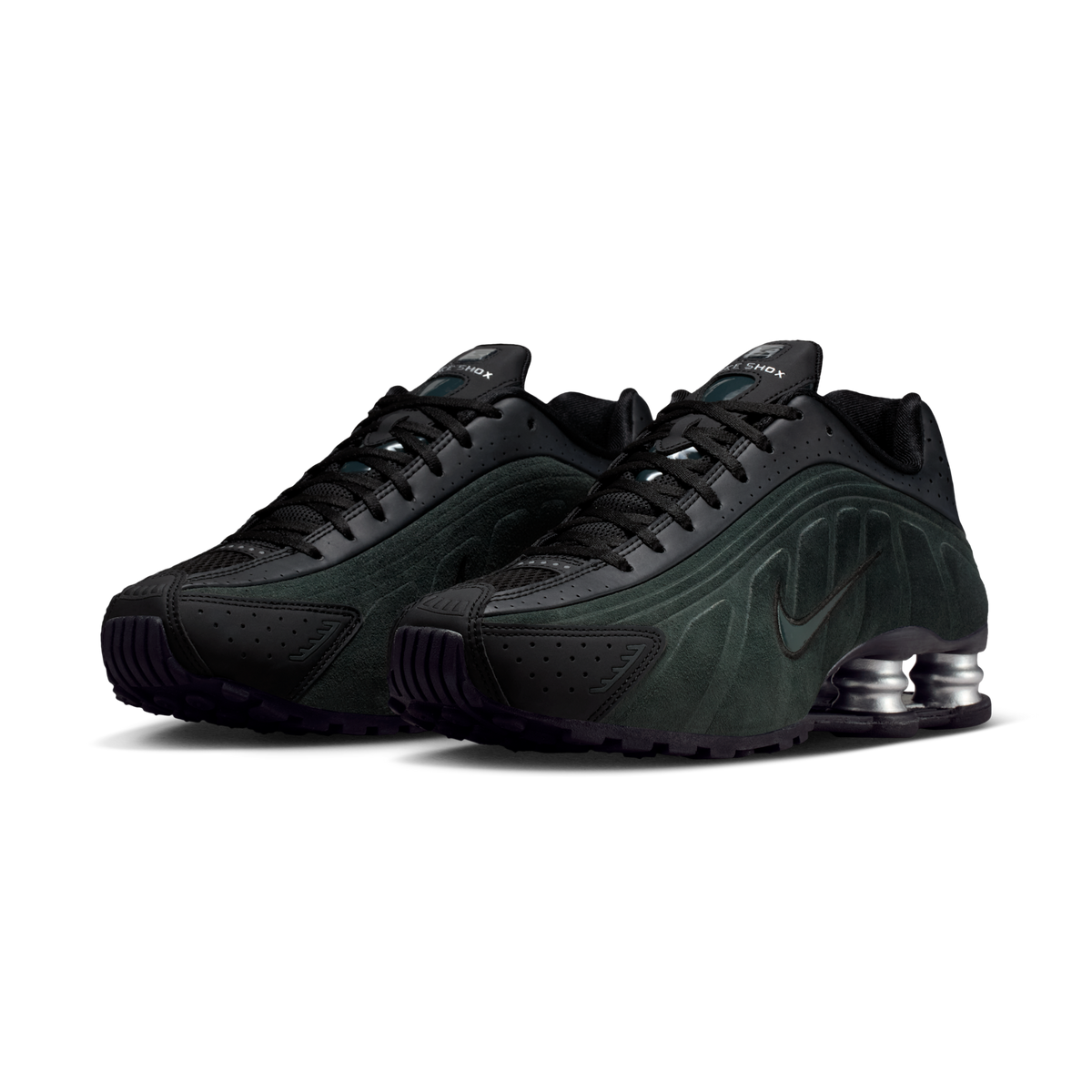Nike Shox R4 Black Silver Seaweed (Women's) | HQ7739-002