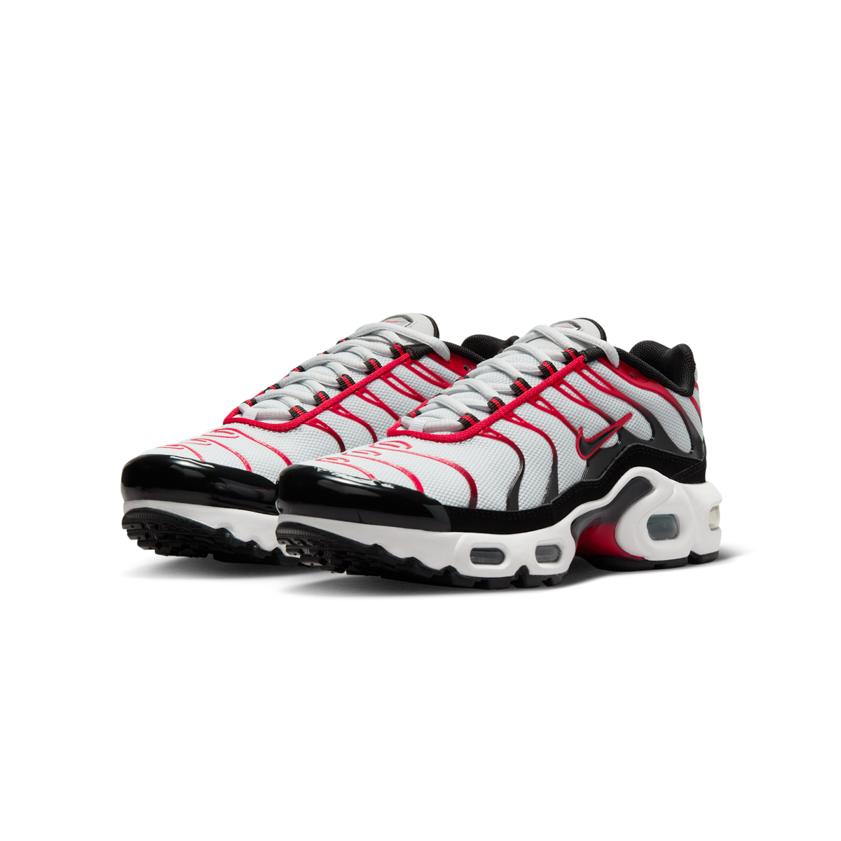 Nike Air Max Plus Pure Platinum Black White University Red (GS) | CD0609-027