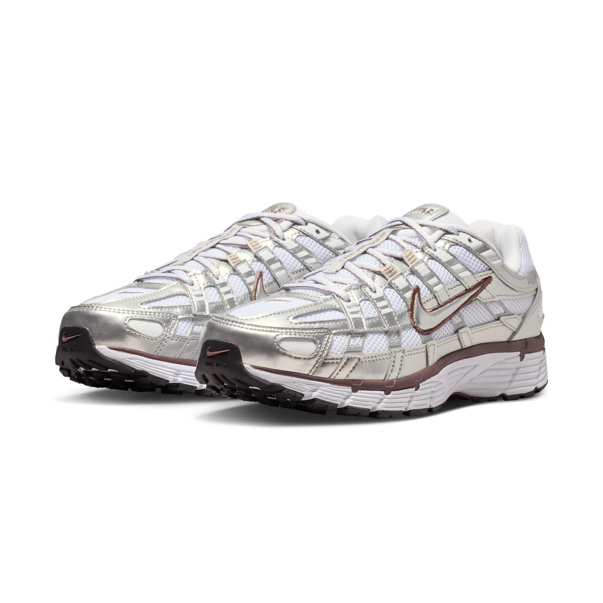 Nike P-6000 White Metallic Silver Tattoo (Women's)
