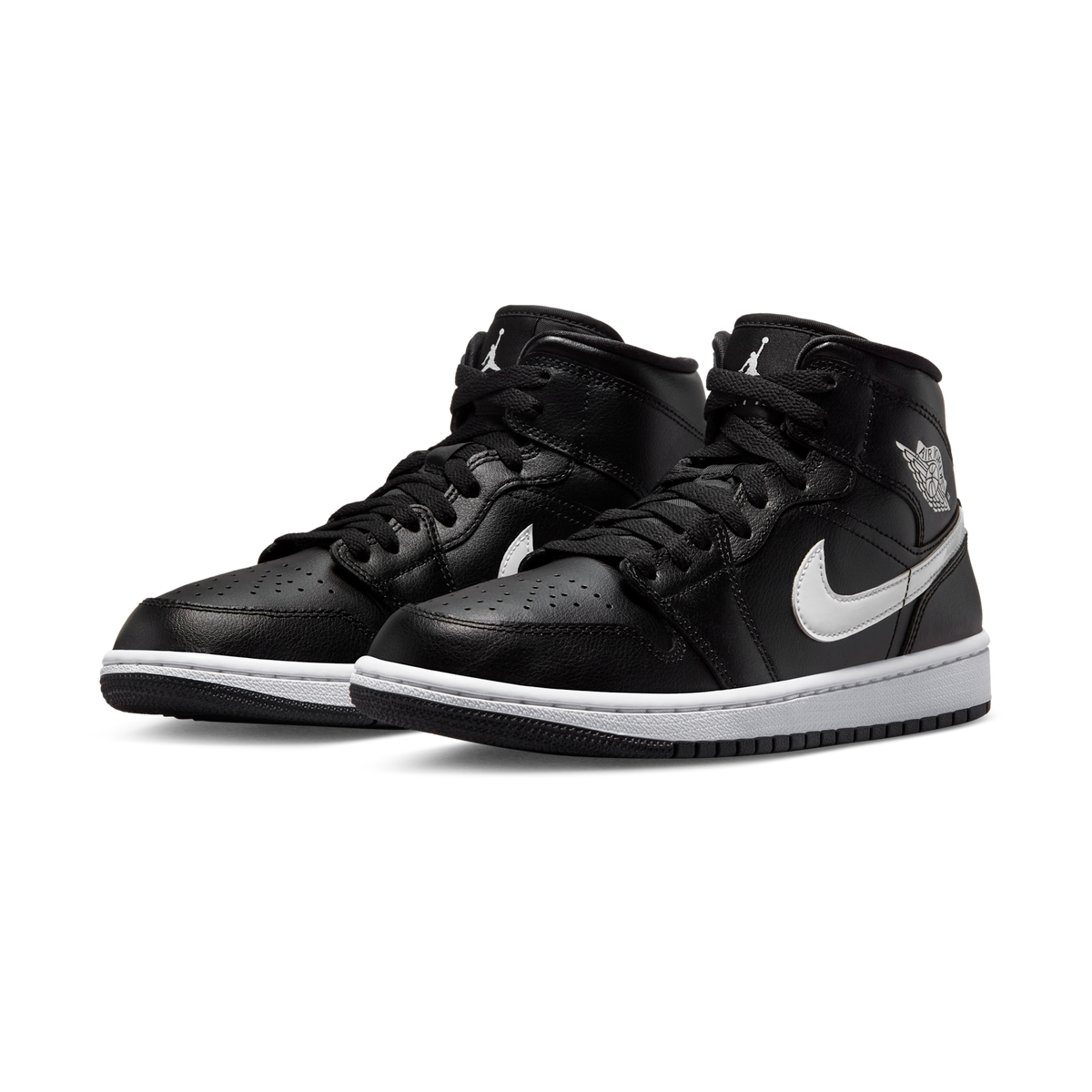 Jordan 1 Mid Black White (Women's)
