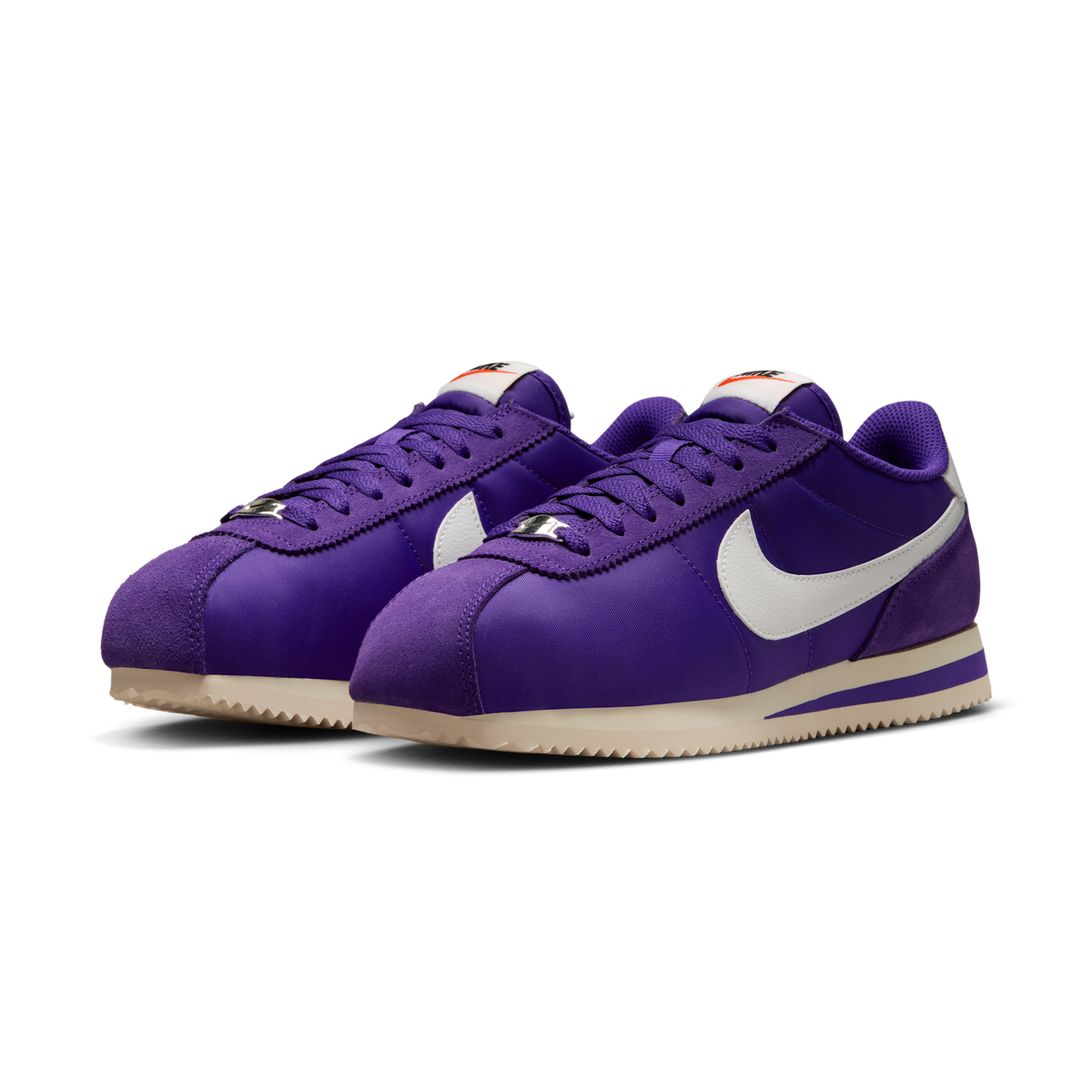 Nike Cortez Textile Field Purple Alabaster Safety Orange Summit White (Women's) | DZ2795-500