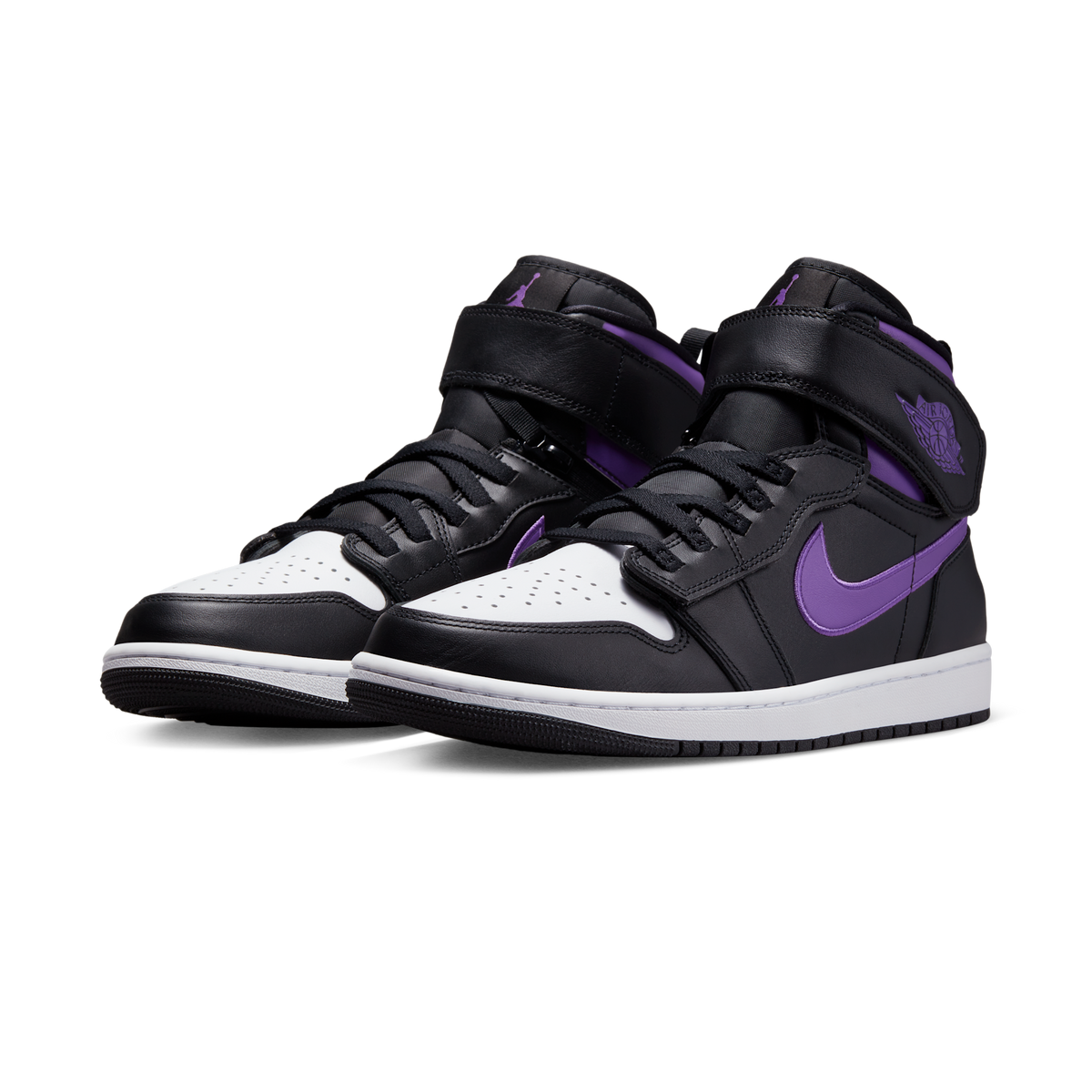 Jordan 1 High FlyEase Black Bright Violet