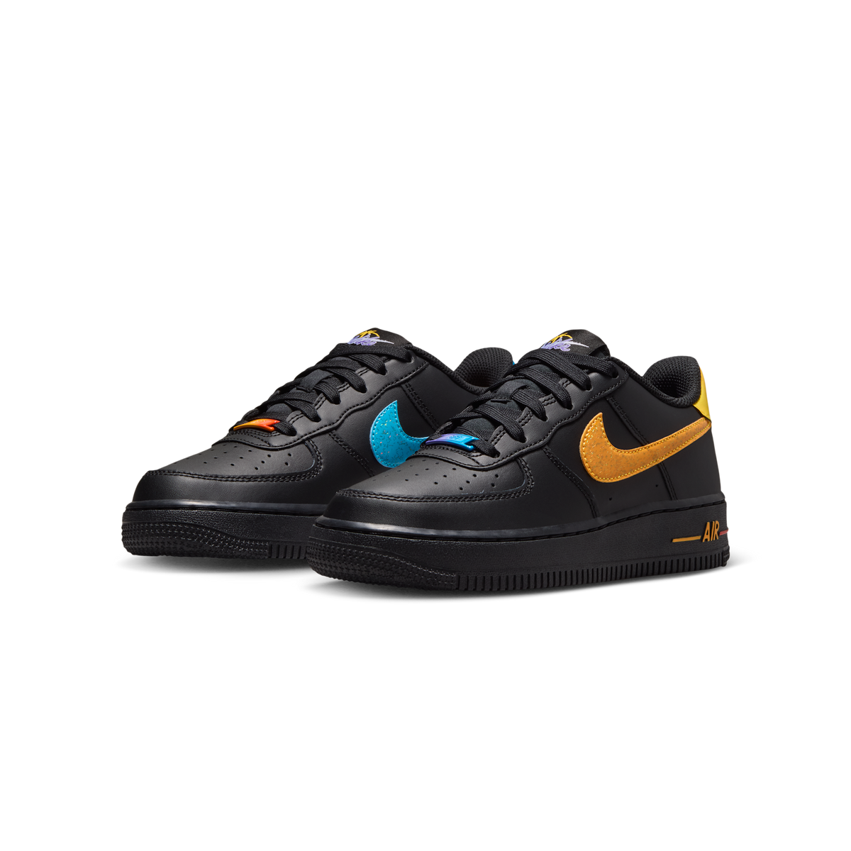 Nike Air Force 1 Low Black Multi-Color (GS)