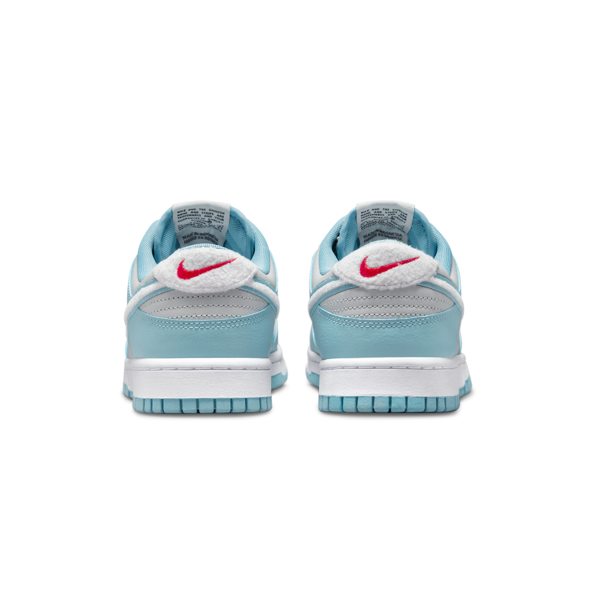 Nike Dunk Low Retro Fleece Swoosh Worn Blue
