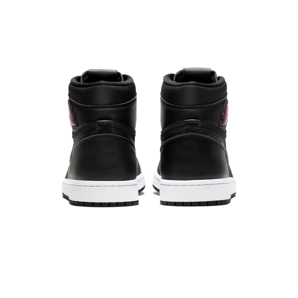 Jordan 1 Retro High Black Satin Gym Red