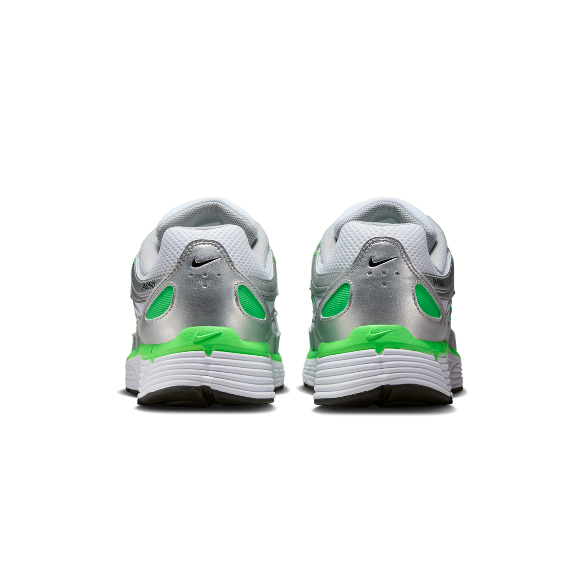 Nike P-6000 SE Metallic Silver White Green Strike