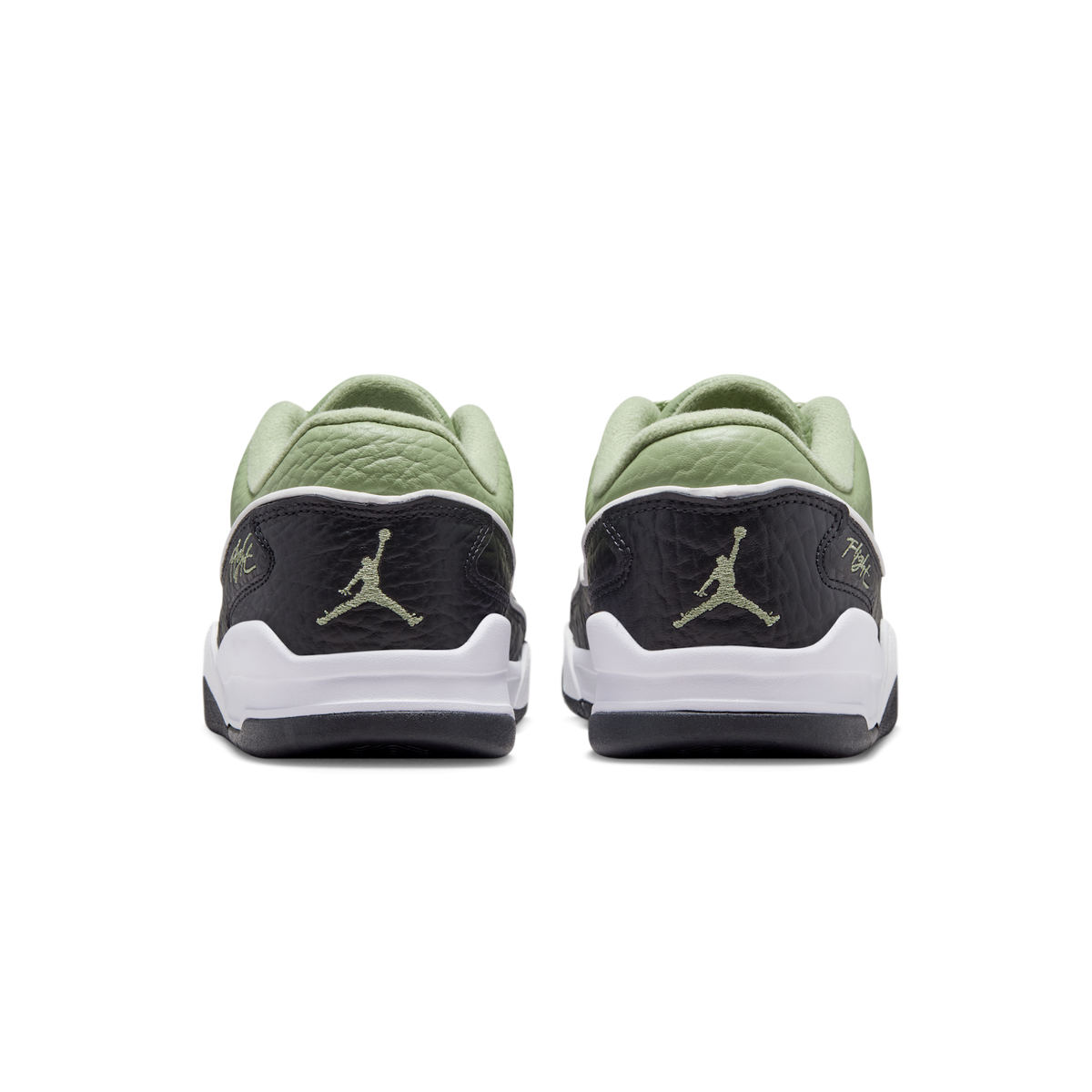 Jordan Flight Court Oil Green Black