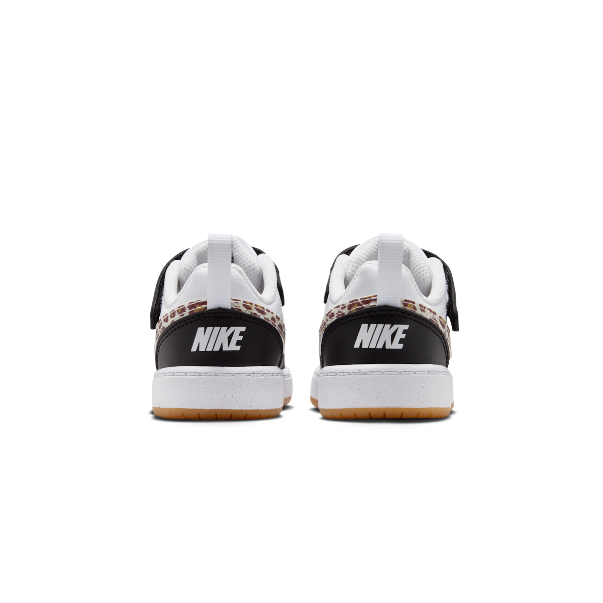 Nike Court Borough Low Black White Leopard Swoosh (TD)