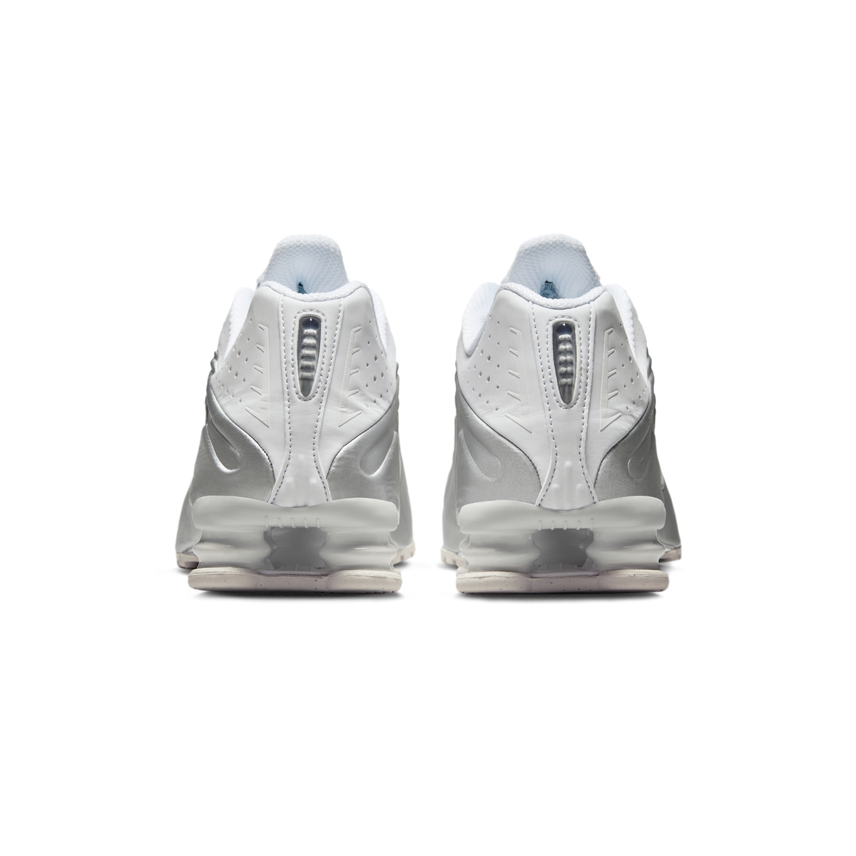Nike Shox R4 White Bright Crimson Metallic Silver