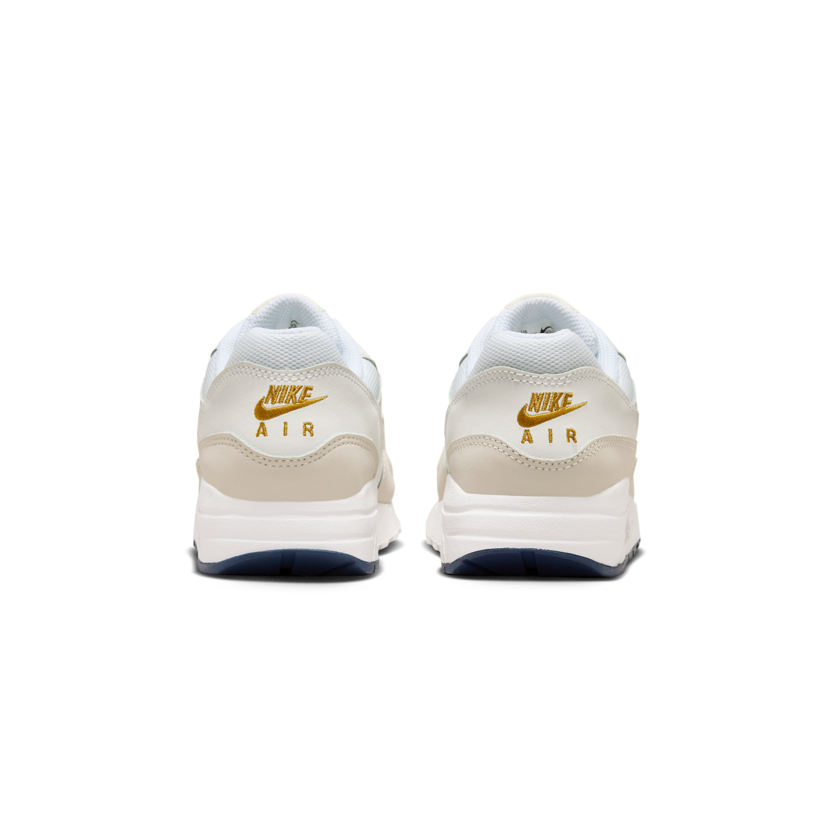 Nike Air Max 1 White Bronzine Barely Volt Light Orewood Brown (GS)