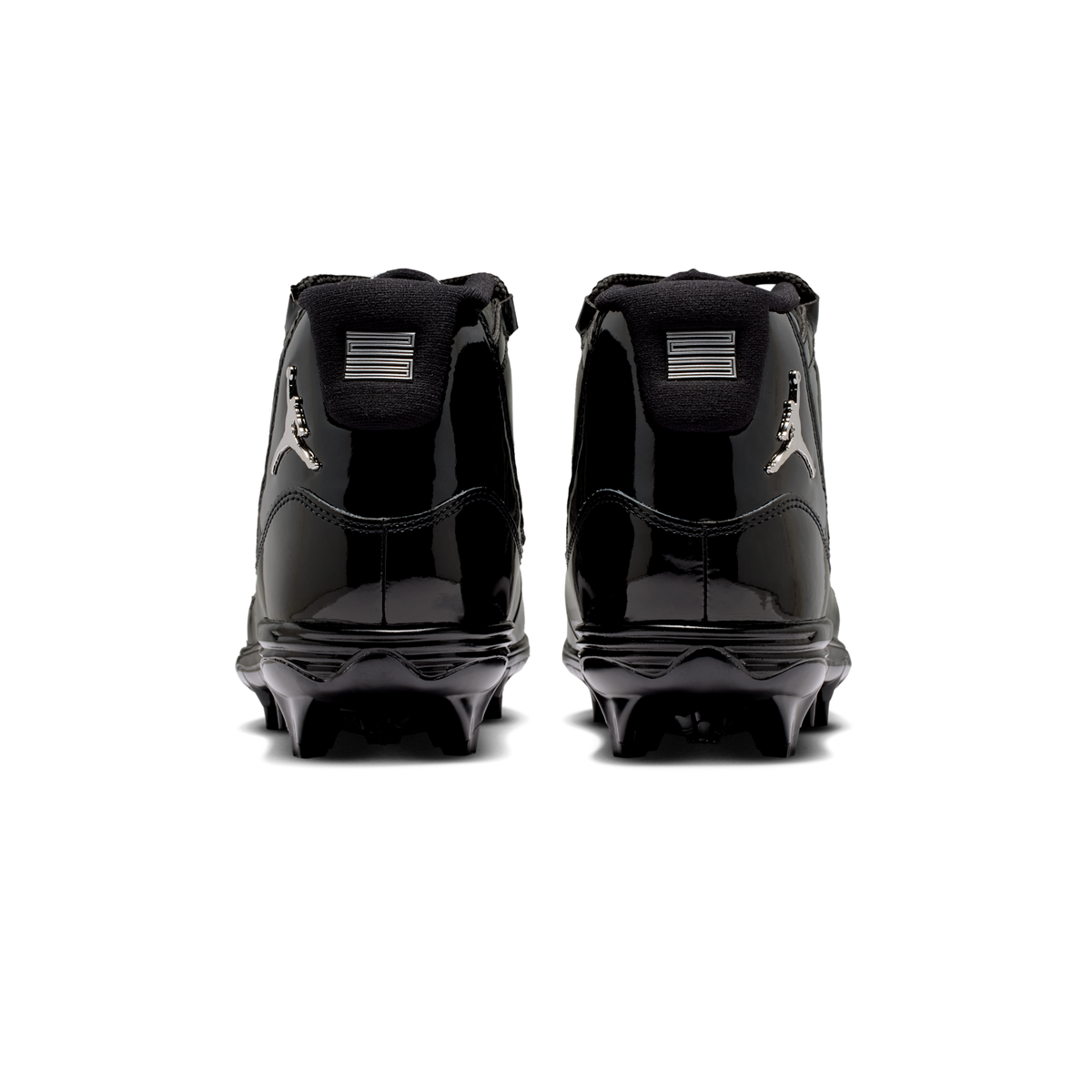 Jordan 11 Mid TD Cleat Patent Black