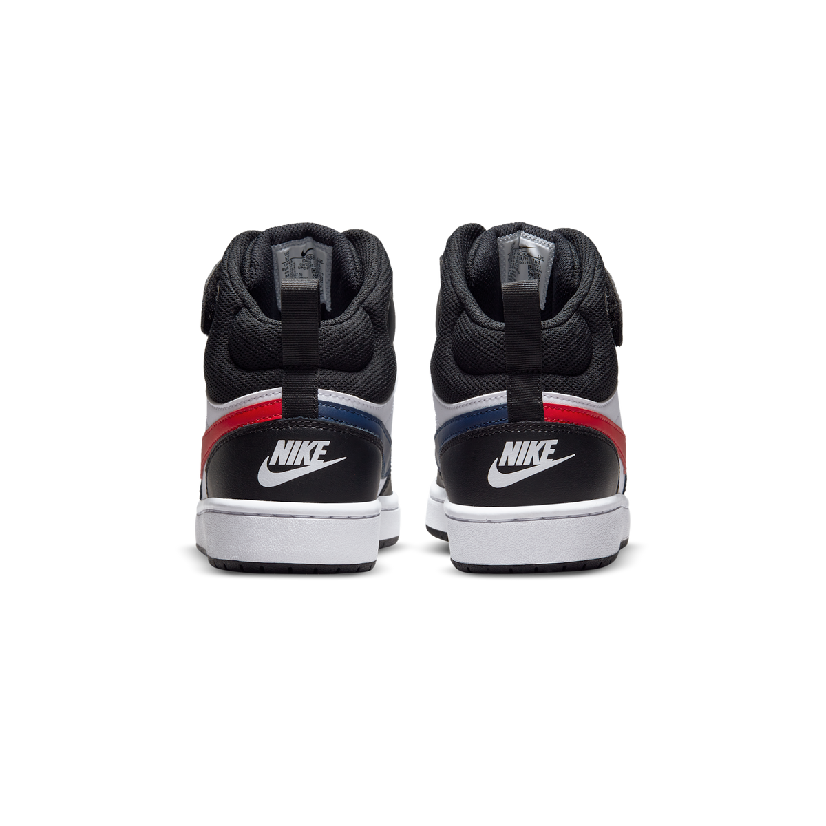 Nike Court Borough Mid 2 White Black University Red (GS) | DO5889-161