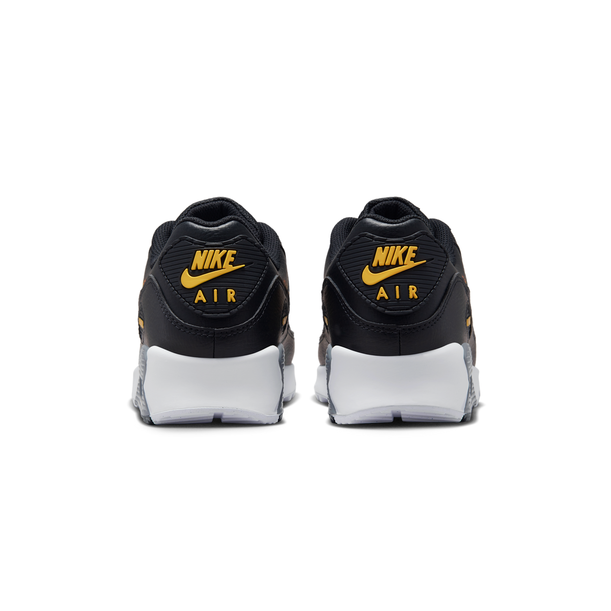 Nike Air Max 90 Spray Paint Swoosh Black University Gold