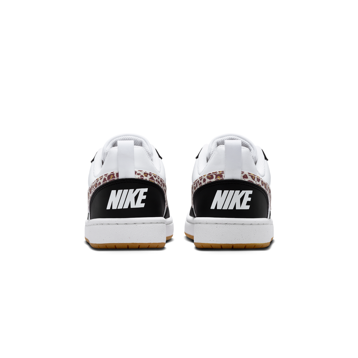 Nike Court Borough Low Black White Leopard Swoosh (GS)