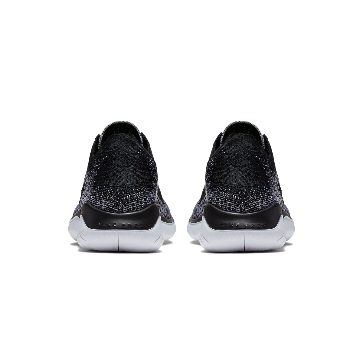 Nike Free RN Flyknit 2018 Black White Ombre