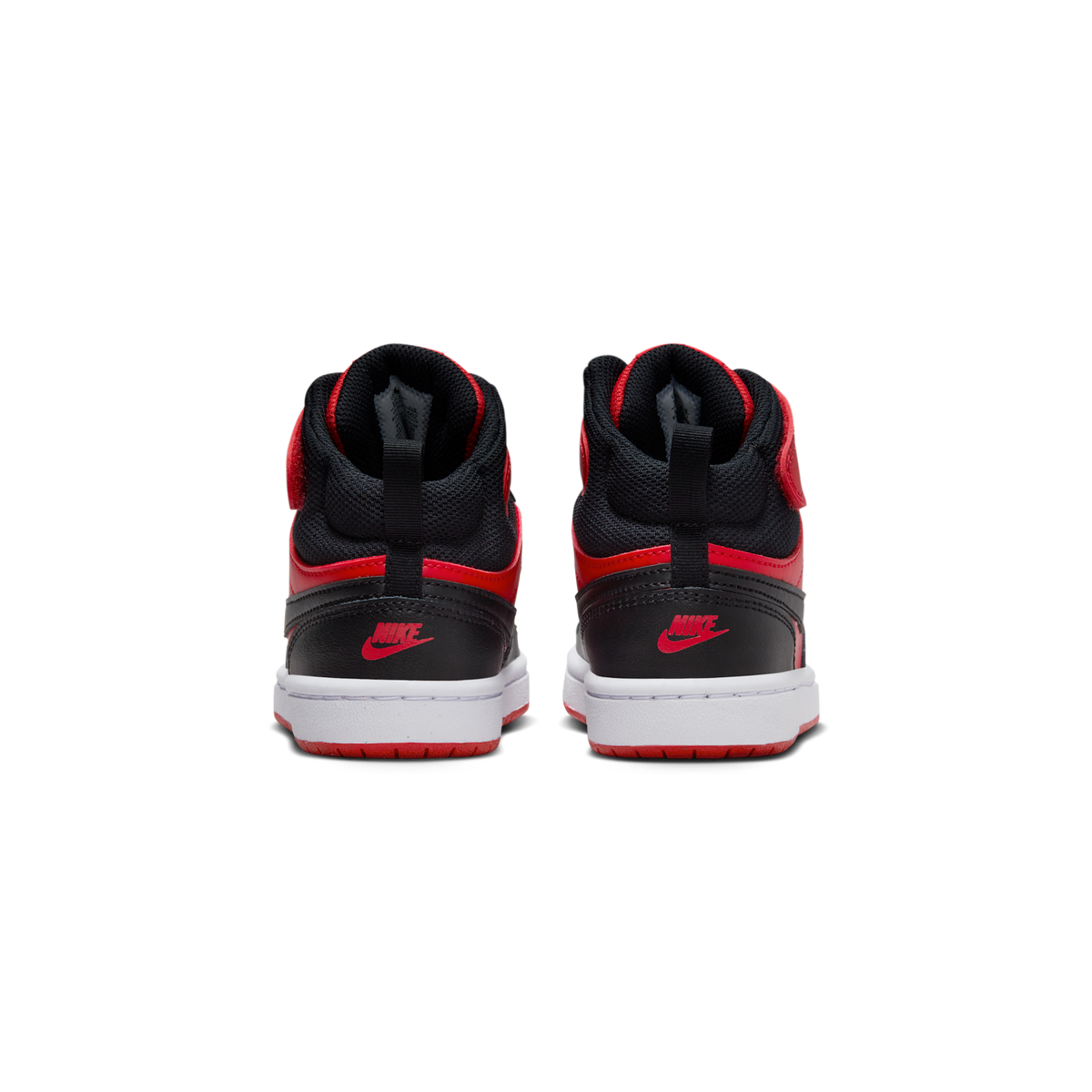 Nike Court Borough Mid 2 Black University Red (PS)