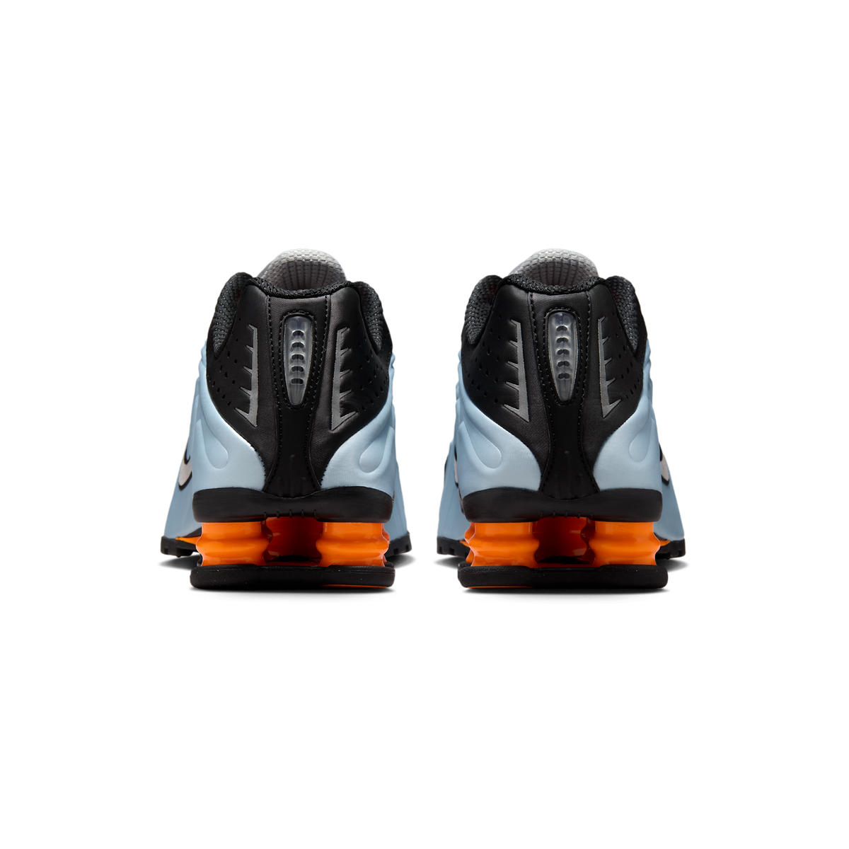 Nike Shox R4 Blue Tint Total Orange Black Metallic Silver (Women's) | AR3565-401
