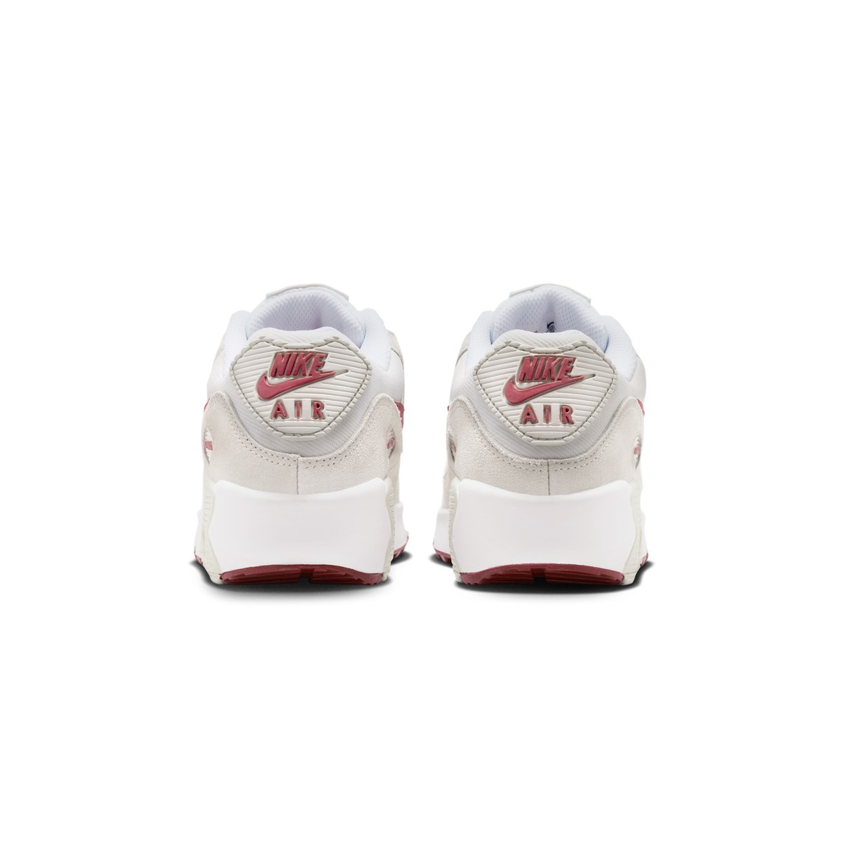 Nike Air Max 90 SE White Light Bone Crimson (GS)